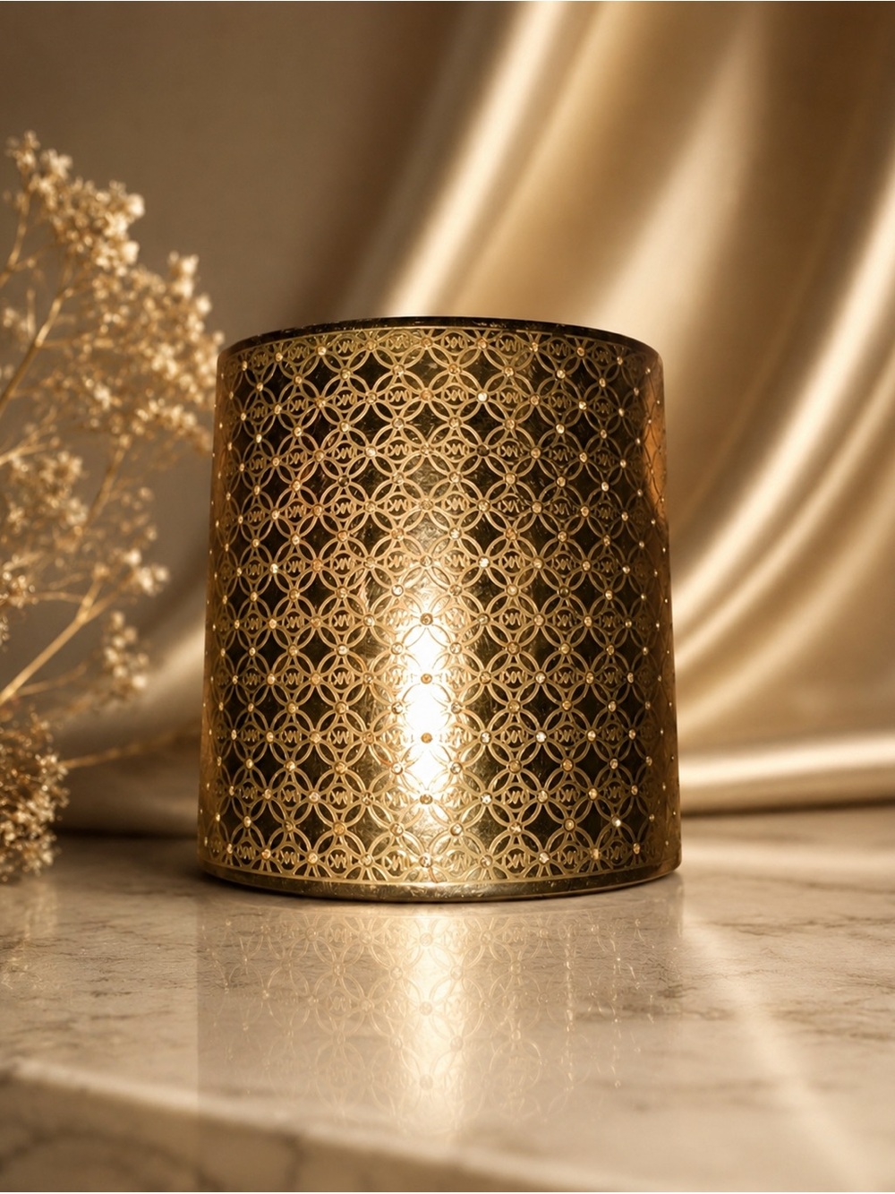 Michael Kors Gold and Black Decorative Cuff Bracelet